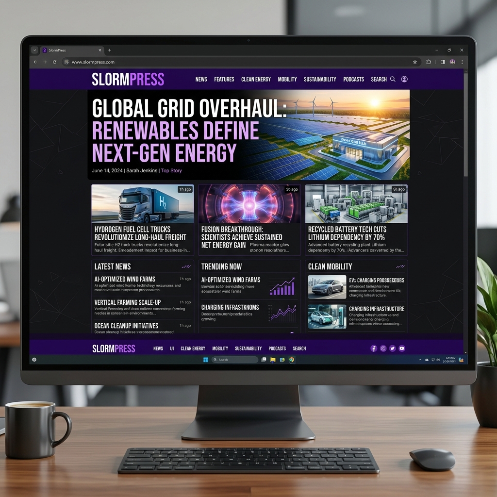 SlormPress Technology Media Mockup